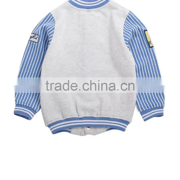 Children's Baseball Wear New Spring Clothes to Keep Warm Coat Baby Stripe Baseball Jackets photo-2