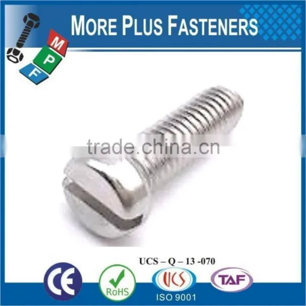 Made In Taiwan Cheese Head Slotted Machine Screw photo-3