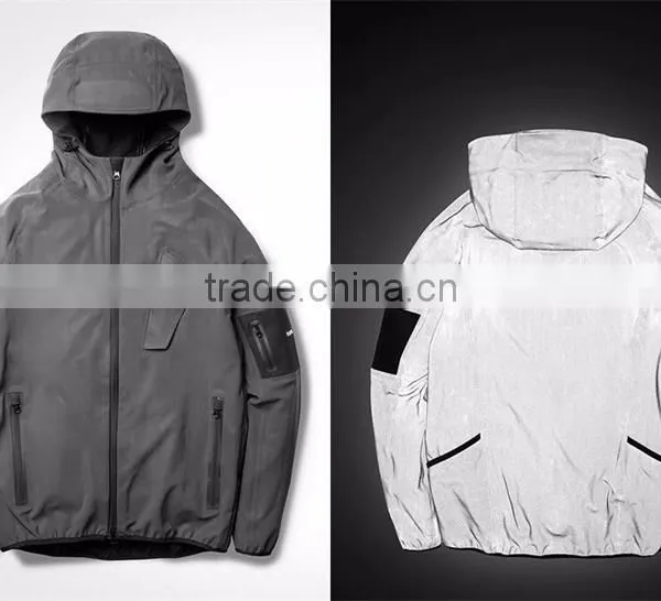 China Manufacturer Grey Retro Reflex Safety Fabric for Jacket photo-4