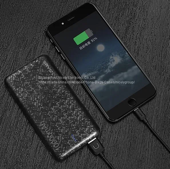 Power Bank for Xiaomi Mi,USAMS Mosaic Ultra Slim 10000mAh Powerbank for IPhone 4 5 6 7 SE Samsung photo-4