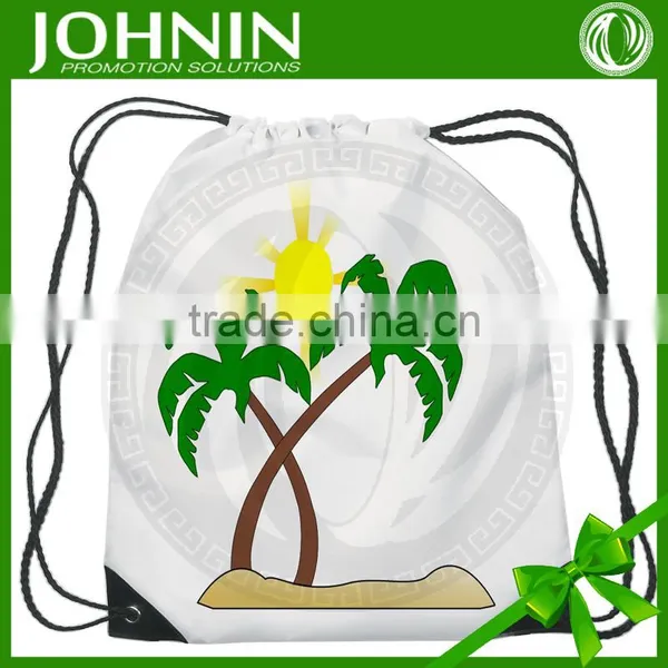 Hot Selling Fast Delivery Custom Logo on Nylon Drawstring Beach Bag photo-2