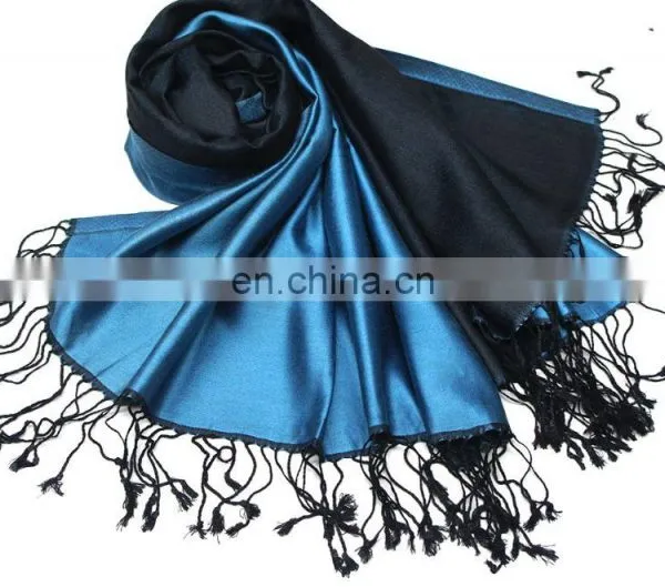 Fashion Long Silk Shawl,Reversible Indian Silk Stoles,pure Silk Scarves photo-3