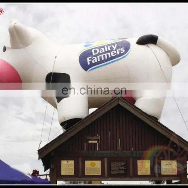Best Price Inflatable Cartoon Milk Cow Outdoor Promotional Cow For Advertising photo-2