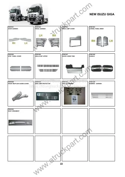 ISUZU NEW GIGA Truck Spare Parts Accesories Body Parts