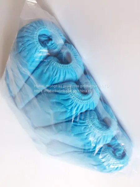 One-time Thickening Shoe Cover Wholesale Package Mail Non - Woven Fabric Shoe Cover Foot Cover Home Use Cloth Plastic Shoe Cover 100 photo-3