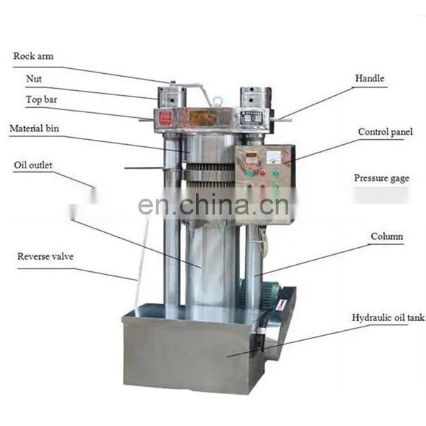 High Efficiency Hydraulic Peanut Oil Press Machine for Small Production photo-5