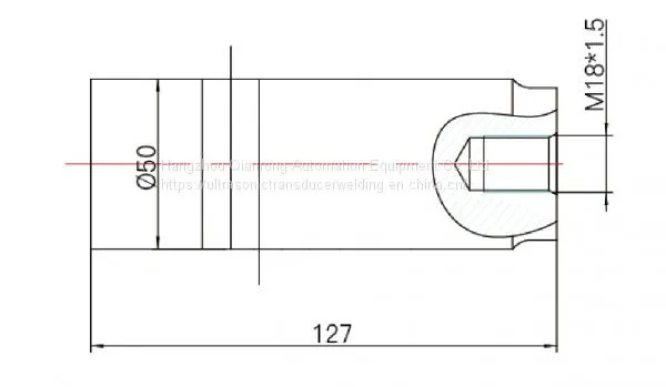 25Khz 700W Mini High Power Ultrasonic Transducer With 2pcs Ceramic Rings 50mm photo-2