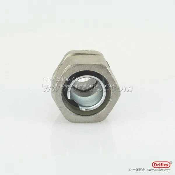NPT 1 1/4 INCH STAINLESS STEEL 304 STRAIGHT FLEXIBLE CONDUIT CONNECTOR photo-3