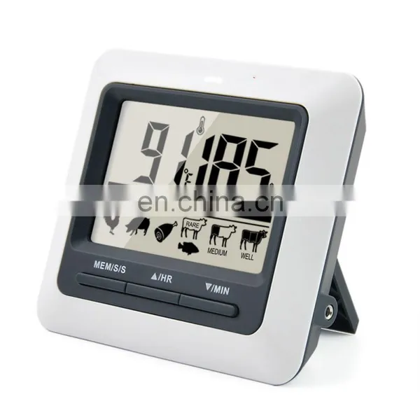 ABS Gray Household Kitchen Direct Measuring Digital Stainless Steel Food Safe Thermometer photo-3