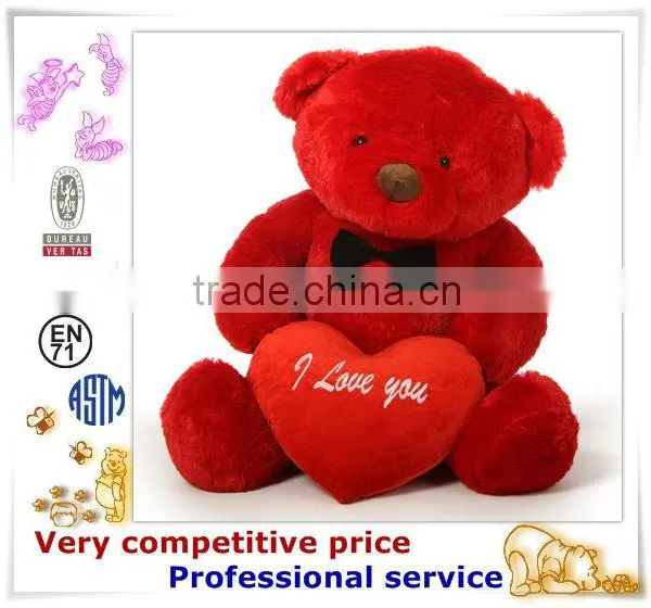 OEM Stuffed Toy,Custom Plush Toys, Bear With Red Heart Toy photo-2