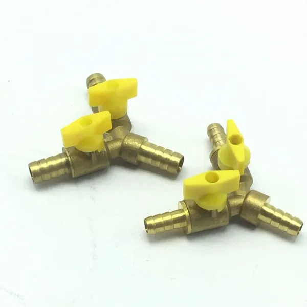 All-copper Three-jaw Gas Three-way Joint Liquefied Gas Gas Stove Pipeline Gas Ball Valve photo-1