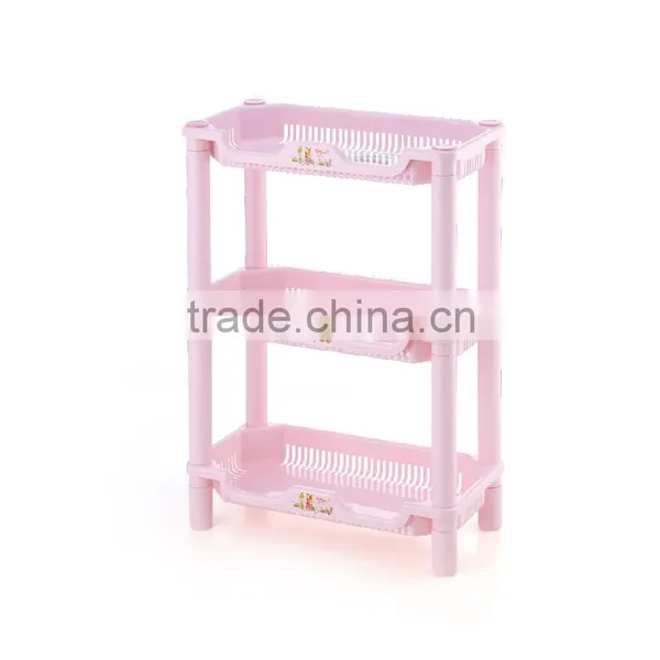 Grid Design 3/4 Layer Multipurpose Plastic Storage Rack Kitchen Holder photo-2