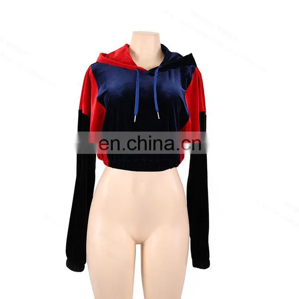 American Fashion Rhinestone Velvet Zipper Hoodie Set Elastic Waist Trousers Two-piece Velour Sweatsuit for Women
