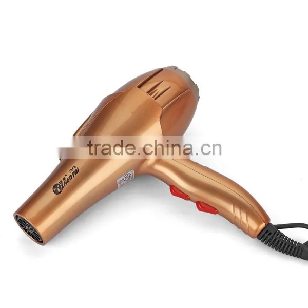 Gold Color Ionic Hair Dryer Stong Wind Profession Household Hair Dryer photo-2
