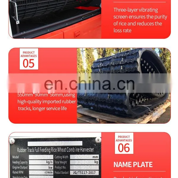 YAZU Good Quality Combine Rice Harvester Implements Optional photo-4