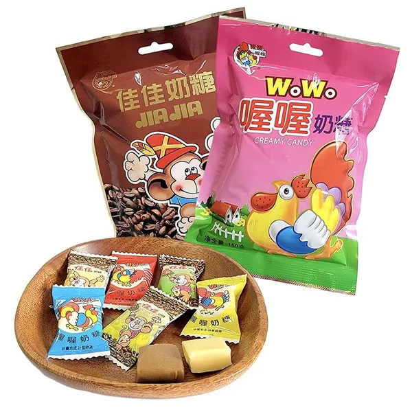 Marca china antigua WOWO Milk Cream Candy Jiajia Candy Recuerdo de la infancia, dulce de leche real