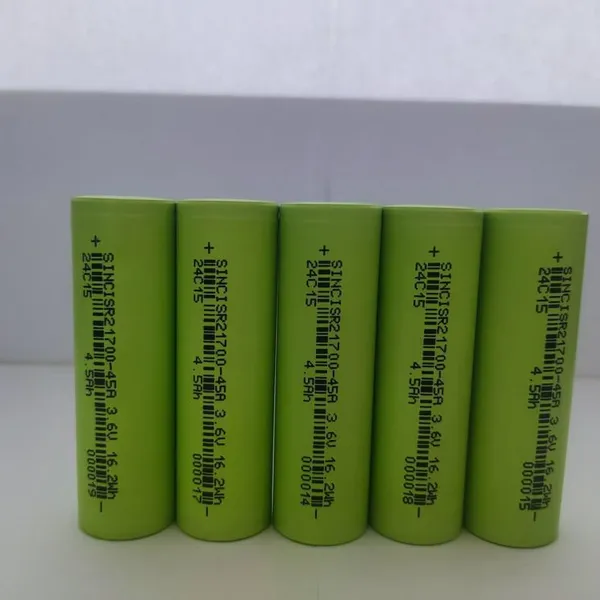 Lithium Ion Battery Cell 21700 3.6V 4500mAh Cylindrical Rechargeable Battery Cells photo-4