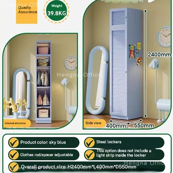 Custom Single Door Steel Wardrobe Maker in Ireland | Wholesale for Student Housing & Apartments – HNJUNTUO