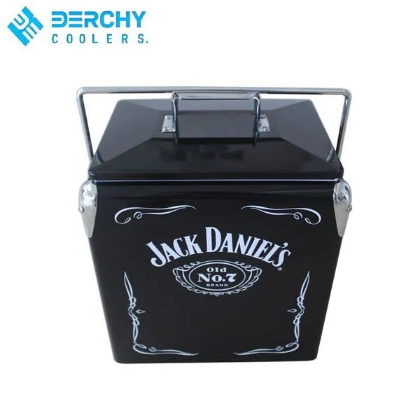 28L Insulated Eco-friendly Aluminum Wine Cooler Box for Outdoor Camping Customizable Color Factory Promotion Gift