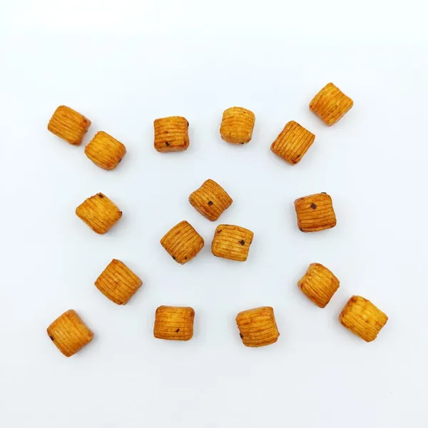 Healthy Non-fried Ridged Mini Rice Cracker Cubes With Spicy Seasoning for Private Label OEM Snack Suppliers photo-4