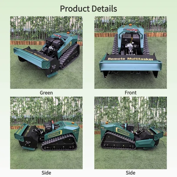 Robot Mulcher 40° Maximum Slope Loncin 420cc Crawler Mower Robot for Agricultural Orchard Vineyards Roadside Grassland Landscape photo-4