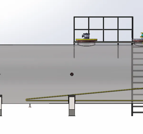 Above Ground Horizontal Fuel Tank, 90m³ Diesel Storage Tank, Gasoline Storage Tank Manufacturer China