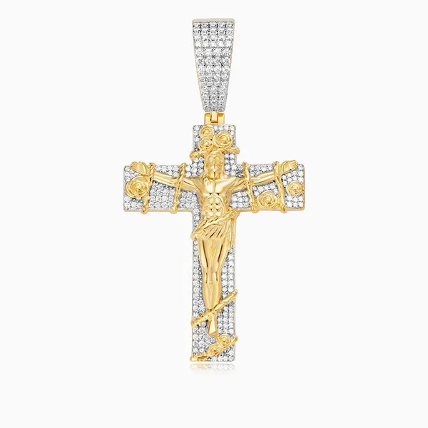Shining Star Jewelry Christian Sterling Silver Crucifixion Jesus Cross Pendant photo-4