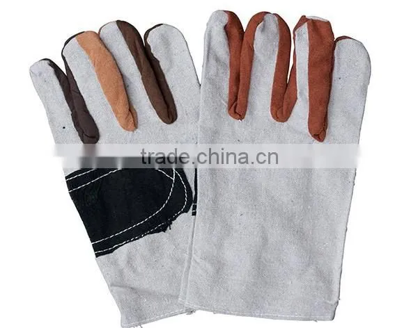 Cow Split Leather Glove for Welding