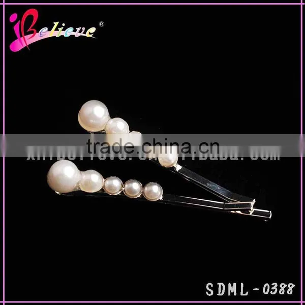 Cute Pearl Hair Accessories Made in China Yiwu Pearl Hair Clip Pearl Pin for Girls photo-3