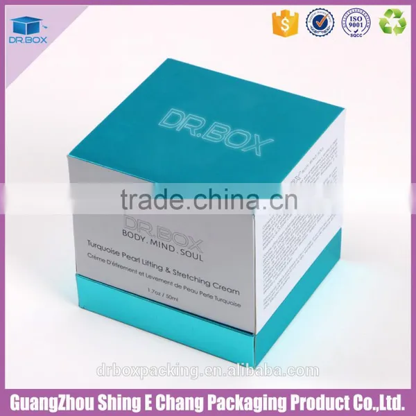 Inside the Plastic Holder Silver Cardboard Recycled Cosmetic Boxes photo-2