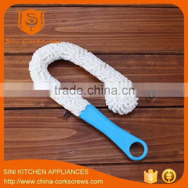 Wine Decanter Brush Decanter Cleaning Brush Long Neck Foam Tipped Wine Bottle Washing Brush