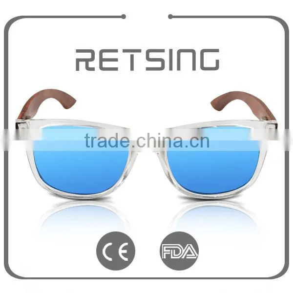 Elegent New Style PC Colorful Designer Polarized Wood Sunglasses photo-5
