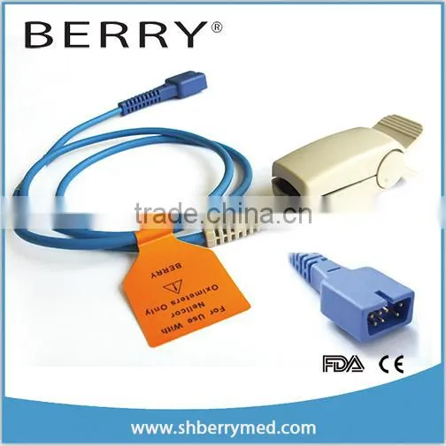 ISO 13485 Approved Nellcor Adult Finger Clip SPO2 Sensor