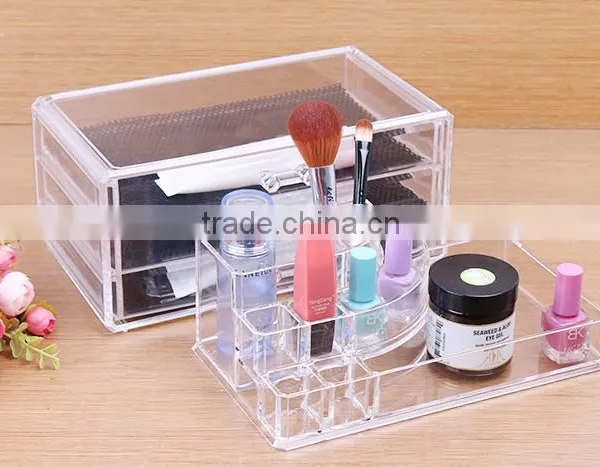 C42 ANPHY Large Makeup Box Jewelry Organizer Crystal Drawers photo-4