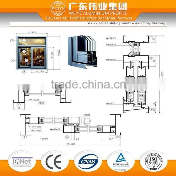 China Manufacturer Aluminium Extrusion Profile and Building Material for Sliding Window With Customized Color Finish photo-6