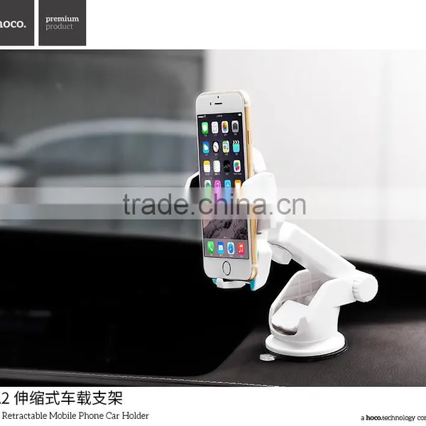 HOCO CA2 Retractable Mobile Phone Car Holder for Universal Mobile Phone 360 Degree Rotating Car Mount Bracket Holder MT-5564 photo-6