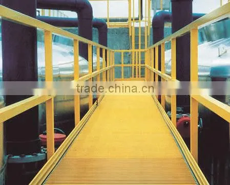 Fiberglass platform walkway handrail/frp handrail fittings