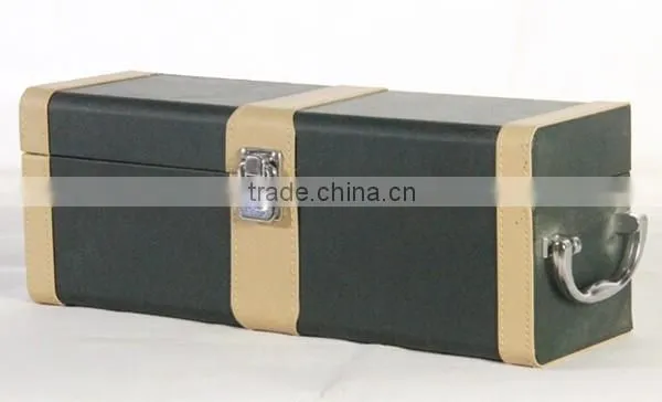 2015 Handmade High Quality Leather Box for Wine Glasses photo-5