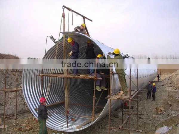 Manufacturing Half Circle Galvanized Corrugated Steel Pipe for Building Materials photo-2