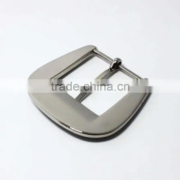 Customized 40mm Silver Plated Overalls Harness Metal Belt Buckle for Women Coat photo-3
