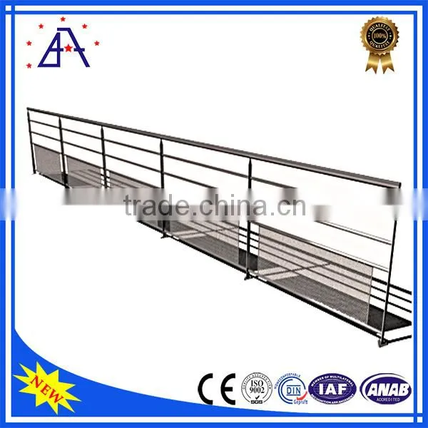 High Style Modestly Priced Silver Anodized Aluminum Balcony Fence photo-5