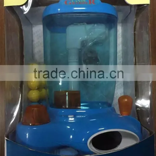 New 2016 Mini Blue Candy Machine Candy Grabber Hot Sale Toys for Kids Cheap Price