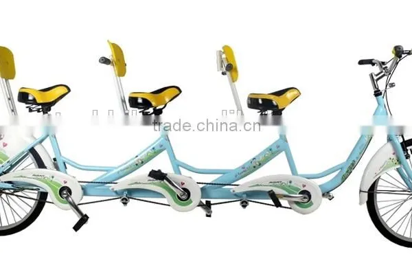 24 Inch Tandem Bike / Single Speed Tandem Bicycle / Three Seat Bike photo-2