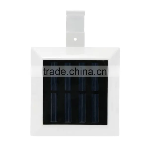 3W 6 LEDs Solar Powered Wall Mount Lamp Security Outdoor Light Dusk to Dawn Auto On/Off for Garden Door Street Yard Path White photo-3