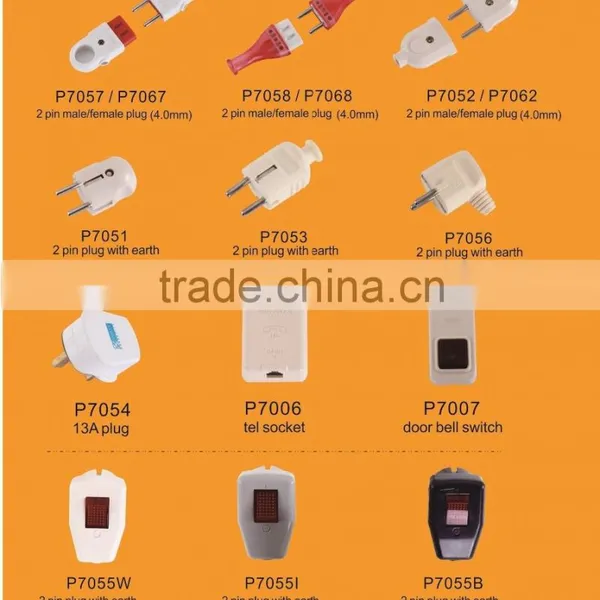 EU Power Supply Electric Plug Socket Adaptor (P7032) photo-2
