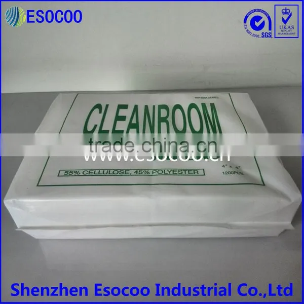 Clean Room 55% Cellulose & 45% Polyester Fabric Cleaning Wipes photo-2
