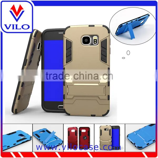 Cheapest 2 in 1 Kickstand Slim Armor Hybrid Case for Samsung Galaxy S6 photo-6
