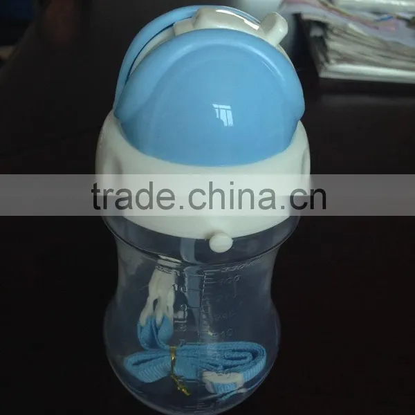 BPA Free Water Drinking Bottle for Kids With Sippy and Ribbon photo-2
