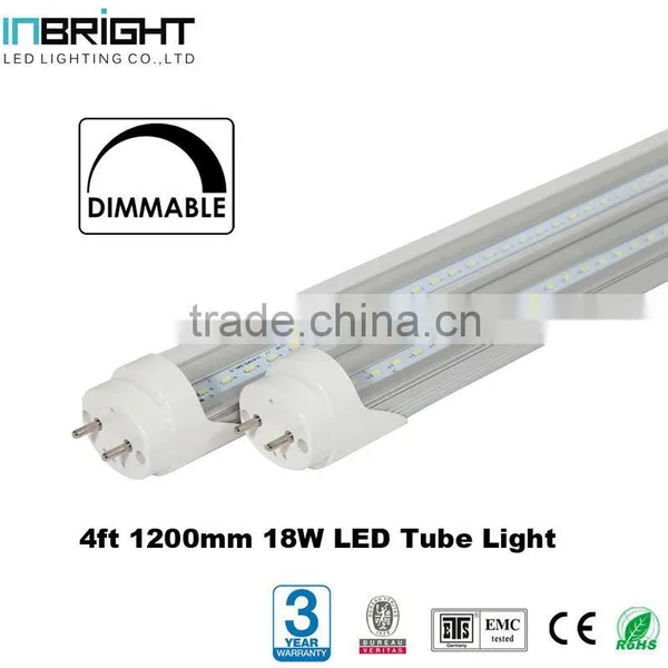High Quality 18W 1800lm 4 Feet Dimmable Led t8 Tube Fluorescent Light photo-3
