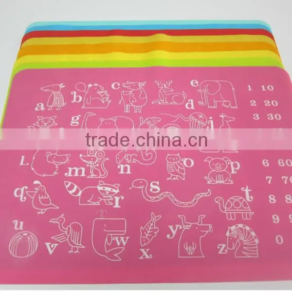 Custom Silicone Baby Placemat One-piece Silicone Placemat photo-4